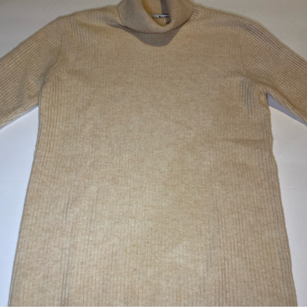 Liny Xin Merino Wool Sweater Women’s M Soft Knitted Turtleneck Short Sleeve